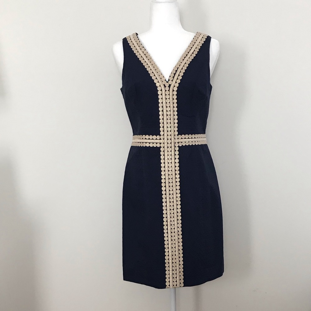 Navy and Gold Lilly Pulitzer dress